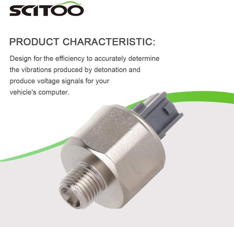 SCITOO Knock Sensor 89615-12090 Ignition Detonation Sensor Fit for Toyota for Avalon for Camry for Celica for Highlander for Sienna for Solara for Lexus ES300 GS300 IS300 RX300 RX330 SC300 - Image 2