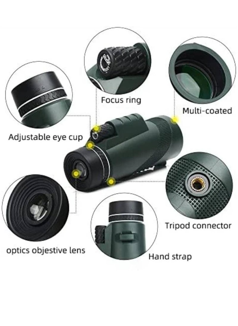 GENNEXT Telescope 40x60 HD Zoom Optic Lens Day Night Vision Travel Monocular Telescope Tourism Scope Binoculars Scope For Indoor/Outdoor  - Image 5