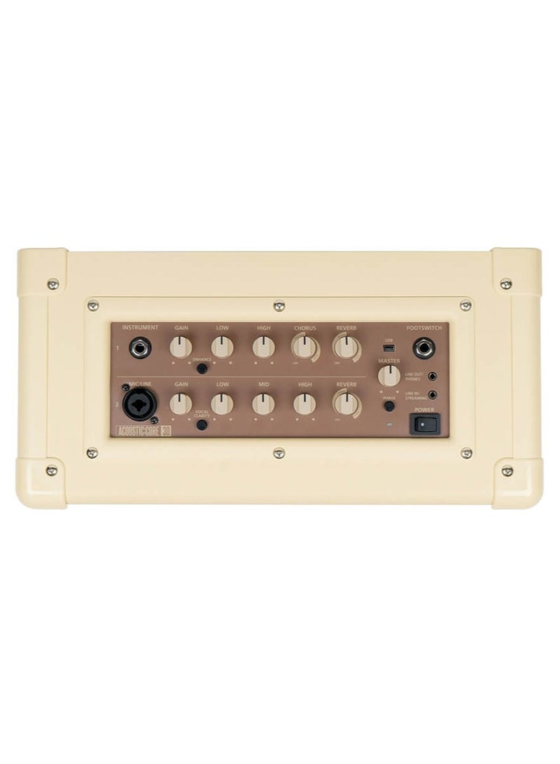 Blackstar Acoustic:Core 30 Watt Acoustic Amp 2 X 5" Speaker Beige Finish - Image 3