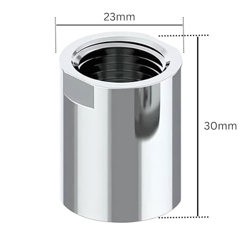 KINIK CP Socket Connector for Pipe Fittings (1/2" Inch X 1/2" Inch) – Durable, Corrosion-Resistant Brass Connector for Secure and Leak-Proof Pipe Fittings and Plumbing Applications. - Image 3