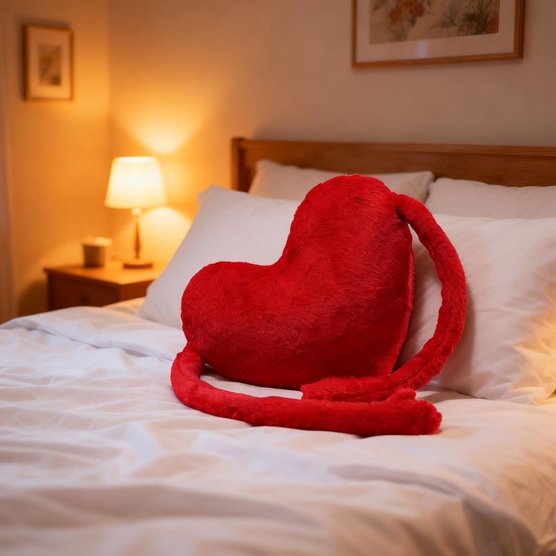 Long Armed Heart Shaped Hug Pillow 45cm Soft Plush Decorative Gift - Image 4