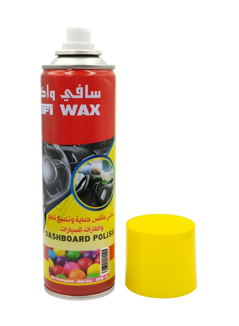 Safi WAX Multi-Purpose Dashboard Cleaner & Protector 250ML – UV Protection, Dust Repellent, Easy Spray & Wipe, Quick Results for Car Interiors SFW-15 - Image 2
