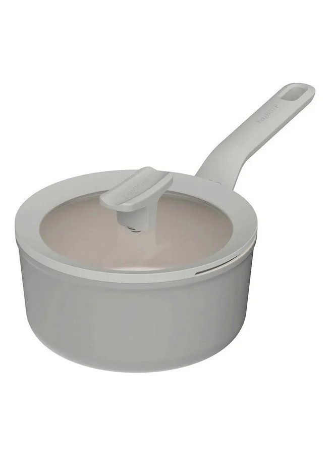 Berghoff Leo Balance Moonmist Non-Stick Covered Saucepan Grey and Clear 18 cm 3950425