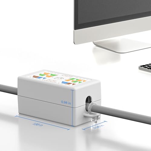 iwillink 10Gbps Ethernet Junction Box, RJ45 Cat6 Junction Box Connector, Punch Down Type, White - Image 3