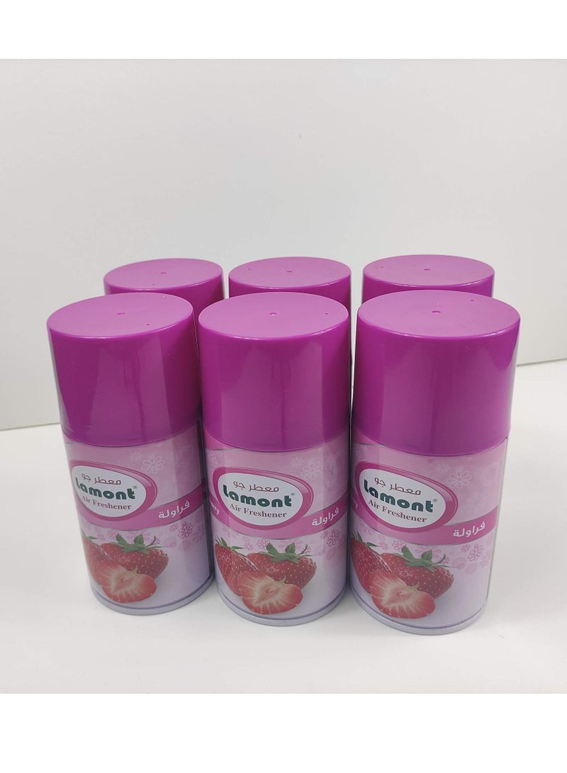 لامونت معطر بخاخ لامونت 6 قطع (فراولة, 250 مل)