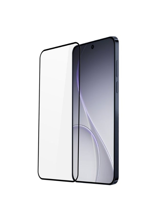 واقي شاشة زجاج حراري 10D لهاتف Oppo Reno 15F – تغطية كاملة، لاصق كامل، شفاف أو بحواف سوداء، مقاوم للخدش 9H، وضوح عالي - Image 2