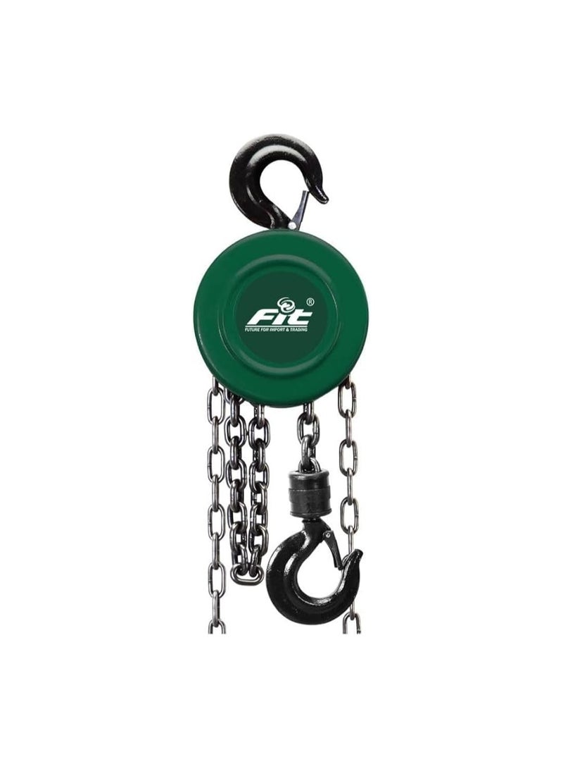 FIT Chain Block Hoist 1 Ton – 3 Meter Chain – Japanese Model VT01 – Reliable & Safe Lifting Tool