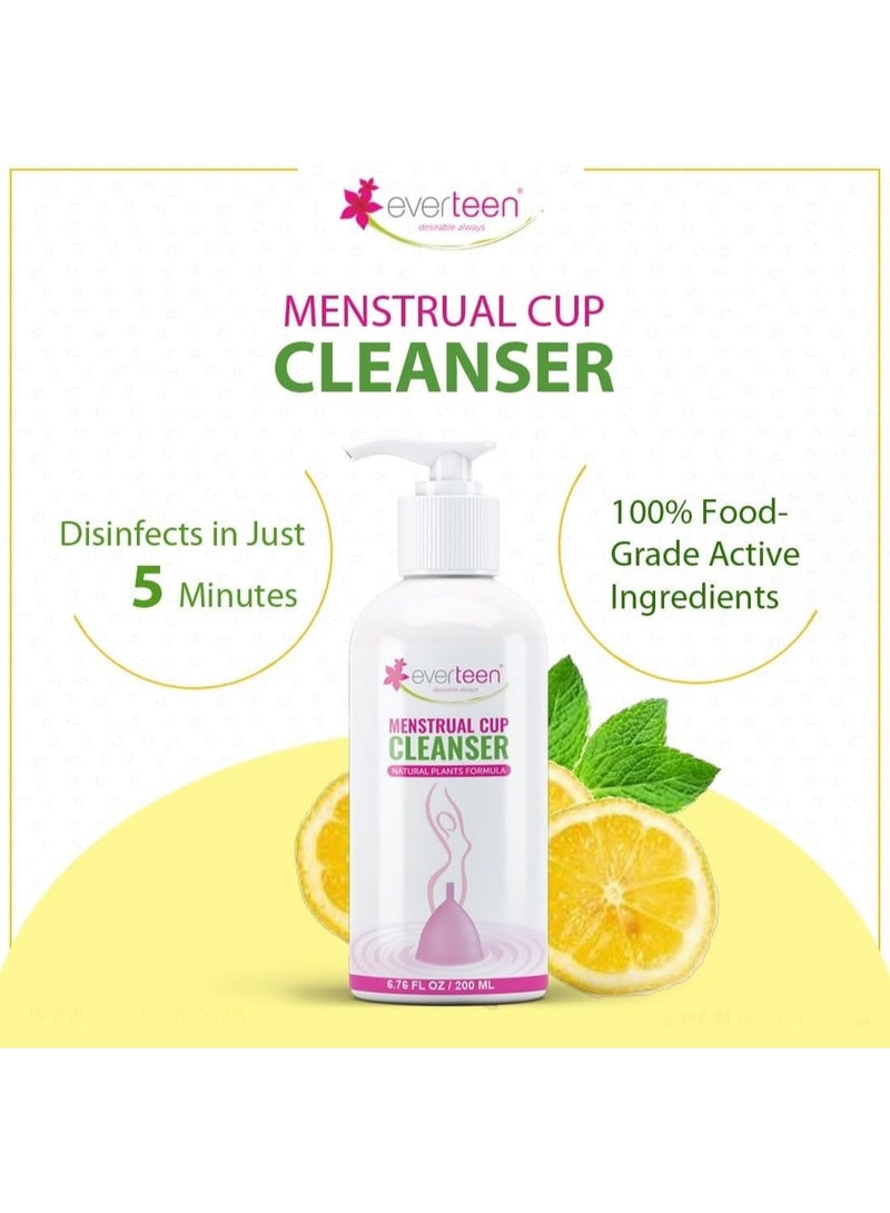 إيفرتين منظف ​​كأس الدورة الشهرية للنساء من إيفيرتين بتركيبة نباتية (200 مل) - Image 3