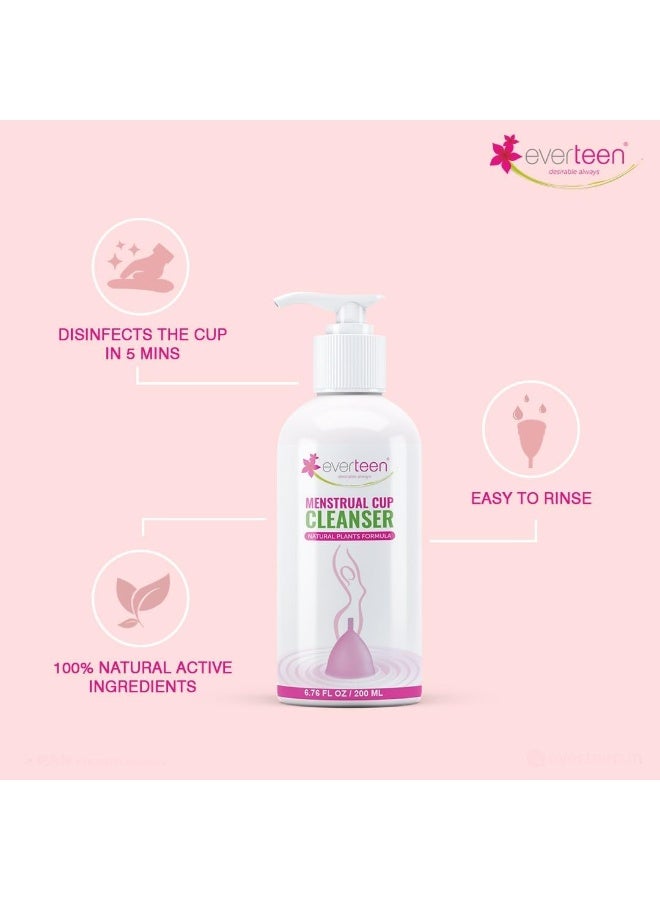 إيفرتين منظف ​​كأس الدورة الشهرية للنساء من إيفيرتين بتركيبة نباتية (200 مل) - Image 2