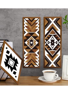 6 Pcs Farmhouse Southwest Home Wall Decor Frame Wall Hanging Boho Modern Abstract Art Prints Wooden Decorations for Bedroom Bathroom Apartment Mexican Farmhouse Wall Decor(Rhombus, Rectangle) - pzsku/ZB470C2A9E16AD50AE1F7Z/45/_/1732357267/10e7804c-685c-4233-9a03-ec2c9af070d0