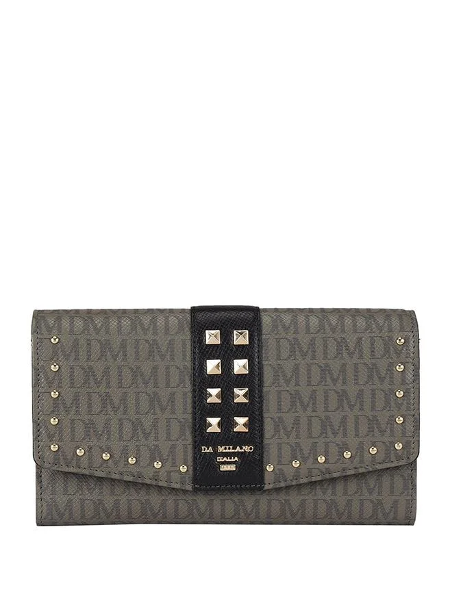 Genuine Leather Grey Ladies Wallet