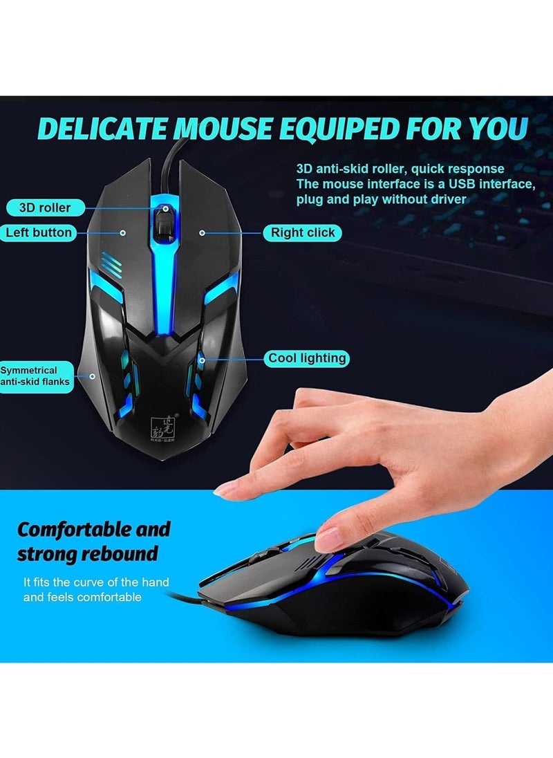 Generic - Led Gaming Keyboard With Mouse Set Black - Image 1