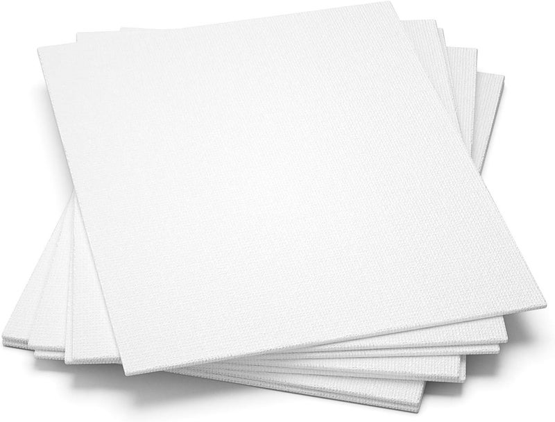 GOTIDEAL Canvases for Painting, 11x14 inch of 7, Professional Primed White Blank Flat Canvas Panels- 100% Cotton Artist Canvas Boards for Acrylics Painting, Oil Watercolor Tempera - Image 2