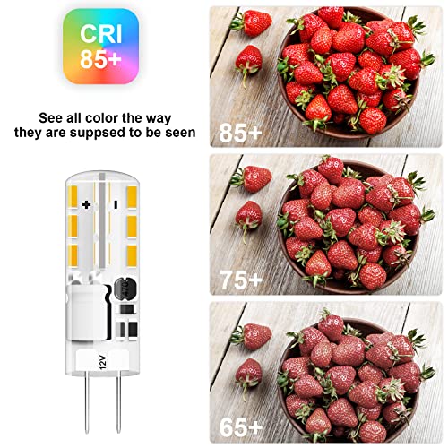Gaormii G4 LED Bulb JC Type Bi-Pin Base Bulb 1.5W AC/DC 12V 10W T3 Halogen Bulb Replacement for Landscape Lighting, Under Cabinet Puck Light, Chandeliers, Warm White 3000K, 10-Pack - Image 4