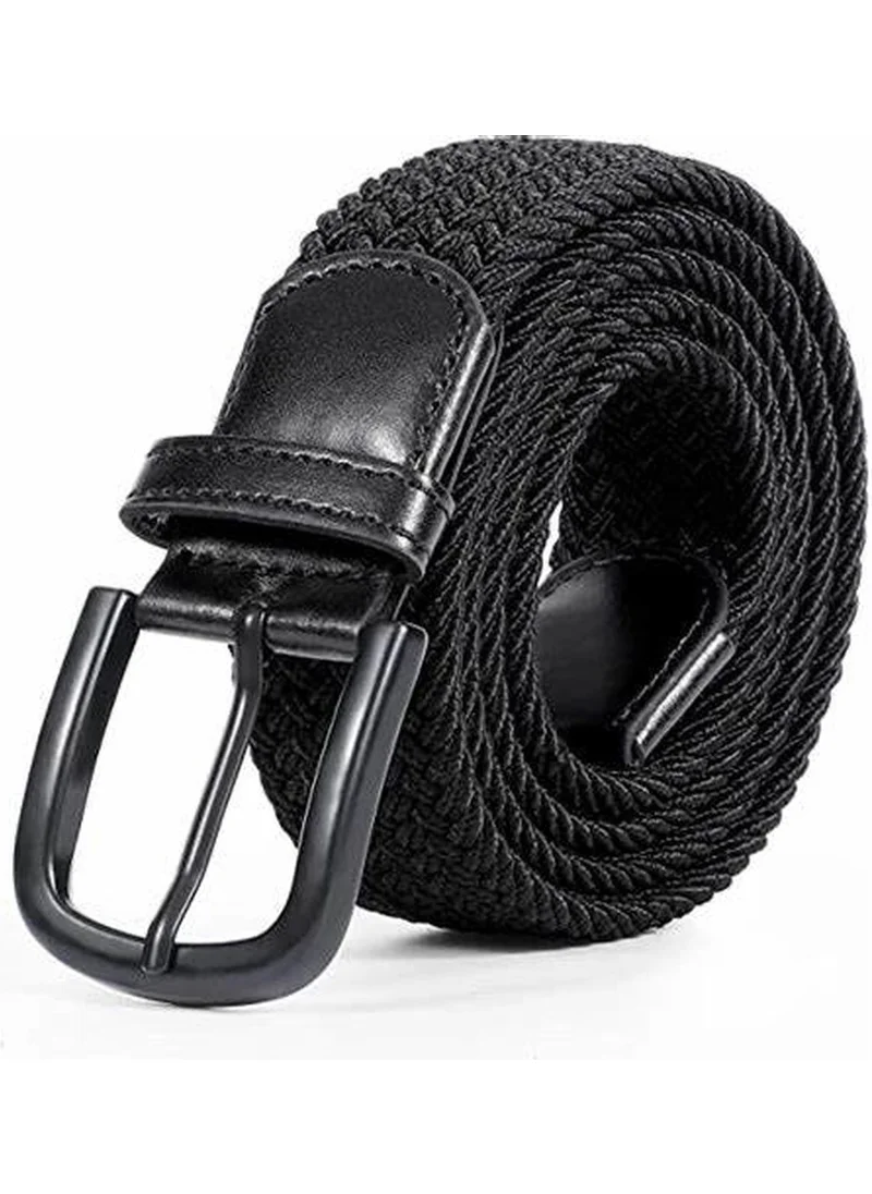 Deribond Men's Belt with Braided Elastic Feature