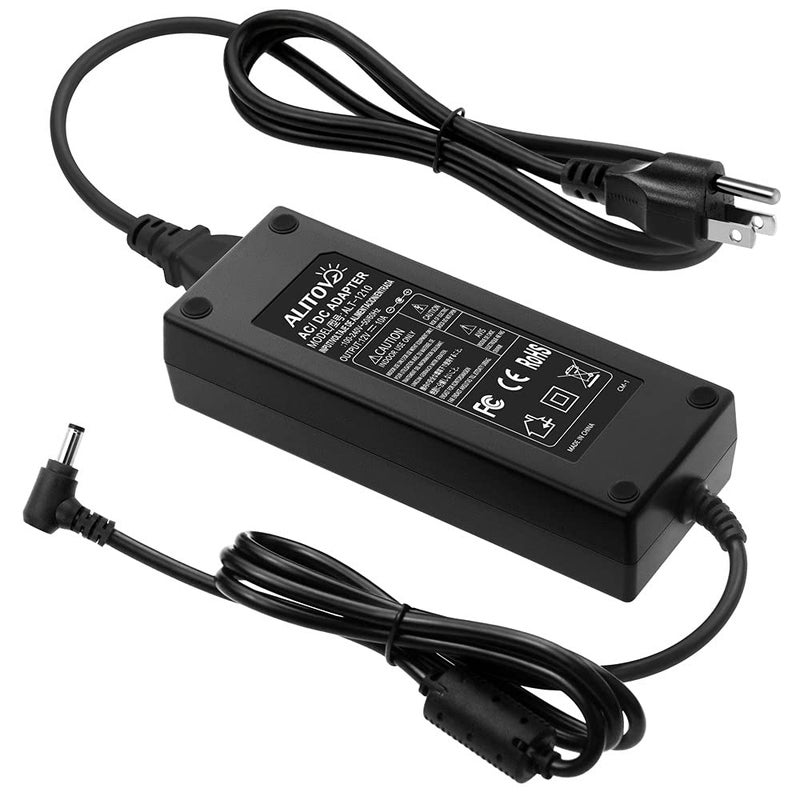ALITOVE 12V Power Supply 10A 120W AC Adapter 100-240V 50-60HZ Transformer AC to DC Converter 12 Volt 10 Amp with 5.5x2.5mm Output Jack for 5050 3528 LED Strip Light CCTV Cameras 3D Printer - Image 1