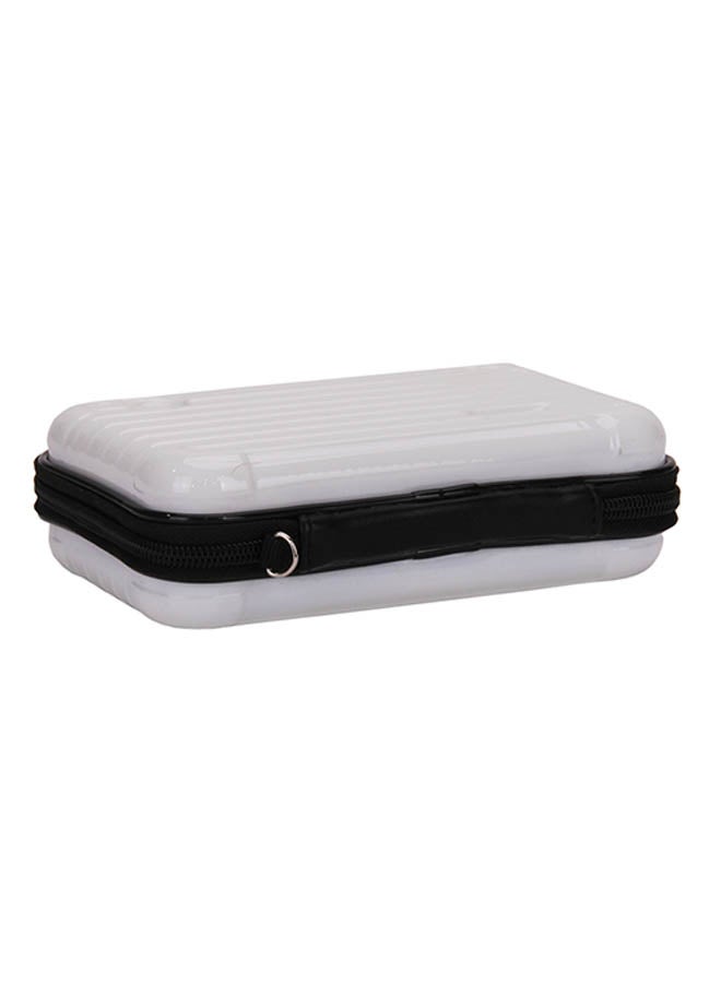 NIBEMINENT Plastic Zip Closure Makeup Bag White - Image 4