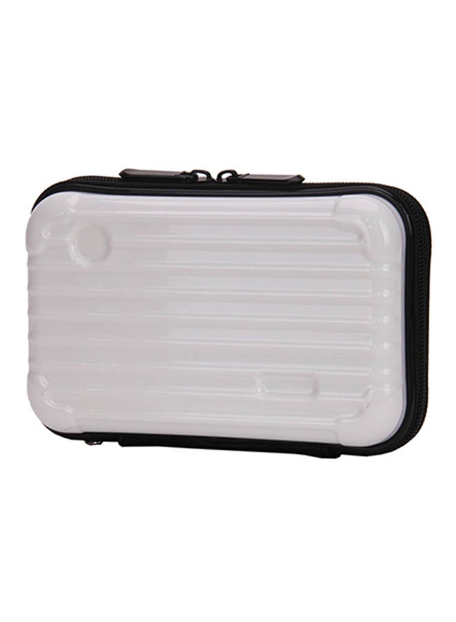 NIBEMINENT Plastic Zip Closure Makeup Bag White - Image 2