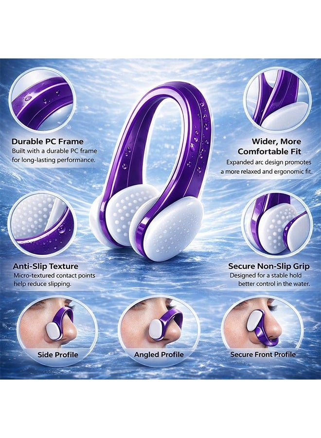 GD 10 Pcs Silicone Swimming Nose Clip Anti-Slip Swim Nose Plugs with Storage box for Kids (Age 7+) and Adults - Waterproof Pool Nose Plugs No Leak Nose Protectors for Diving Swimming and Other Water Sports - Image 3