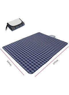 MOMENT Foldable 147X177Cm Outdoor & Picnic Blanket Extra Large Sand Proof And Waterproof Portable Beach Mat For Camping Hiking Festivals Multicolor  - Image 3