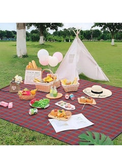 MOMENT Foldable 147X177Cm Outdoor & Picnic Blanket Extra Large Sand Proof And Waterproof Portable Beach Mat For Camping Hiking Festivals Multicolor  - Image 4