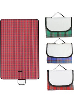 MOMENT Foldable 147X177Cm Outdoor & Picnic Blanket Extra Large Sand Proof And Waterproof Portable Beach Mat For Camping Hiking Festivals Multicolor  - Image 2