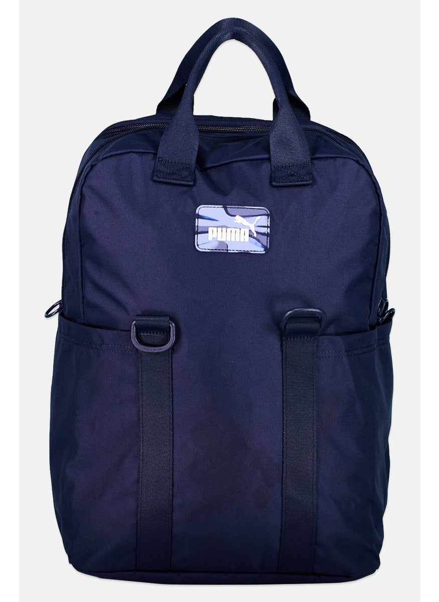 PUMA Women Brand Logo Print Backpack 44  H x 30 L x 14 W cm, Navy Blue  - Image 1