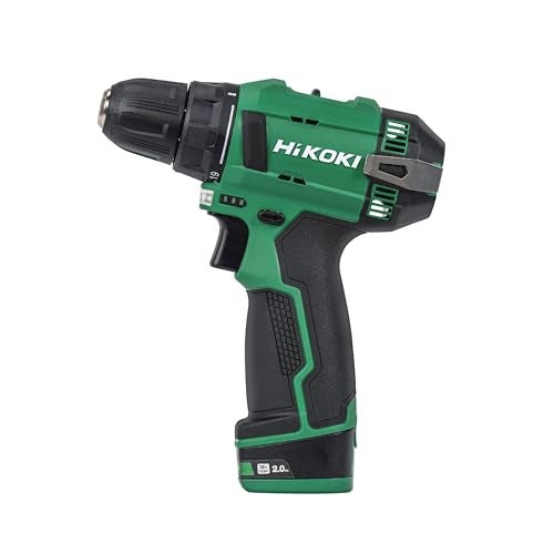 HIKOKI DS12DE - Cordless Driver Drill, 12V With 10mm Keyless Drill Chuck, 2 Speed Gear, 30 Nm Tightening Torque, Built-In Led Light, 1 Kg, 2 Batteries, Charger & Carry Case Included - Image 1