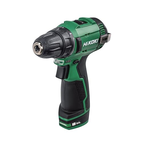HIKOKI DS12DE - Cordless Driver Drill, 12V With 10mm Keyless Drill Chuck, 2 Speed Gear, 30 Nm Tightening Torque, Built-In Led Light, 1 Kg, 2 Batteries, Charger & Carry Case Included - Image 3