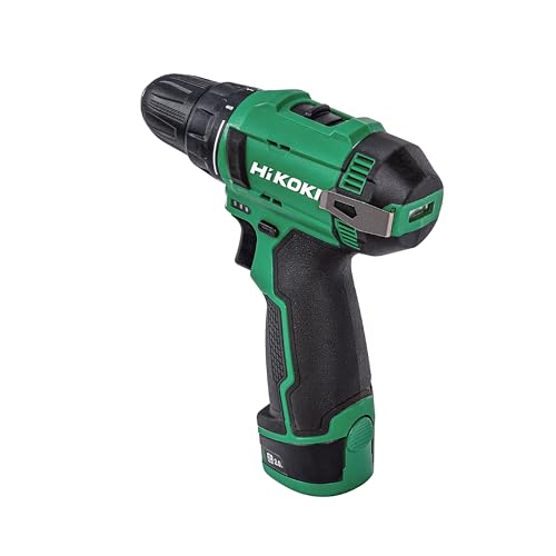 HIKOKI DS12DE - Cordless Driver Drill, 12V With 10mm Keyless Drill Chuck, 2 Speed Gear, 30 Nm Tightening Torque, Built-In Led Light, 1 Kg, 2 Batteries, Charger & Carry Case Included - Image 5