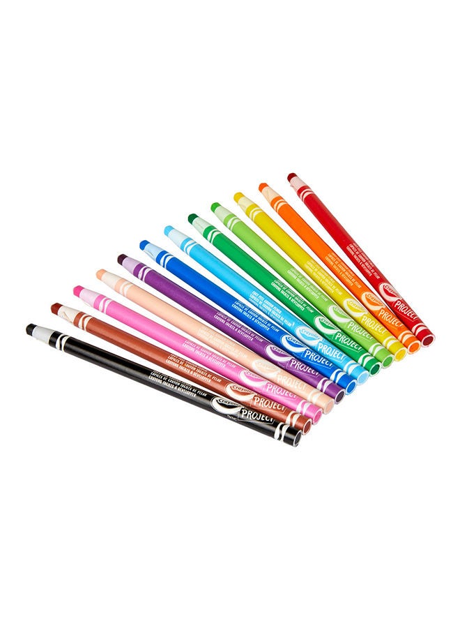 12ct Easy Peel Crayon Pencils