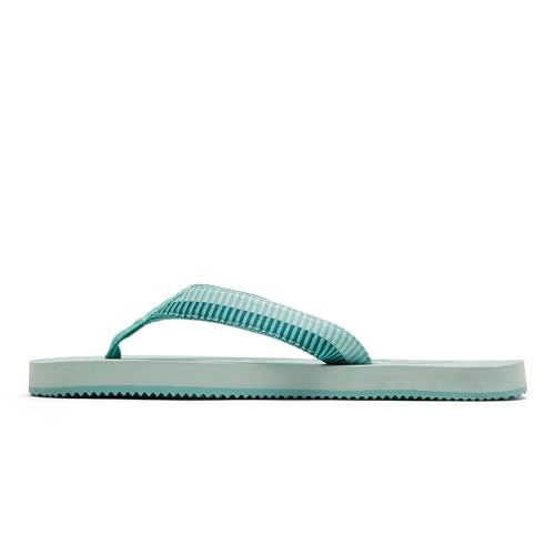 Skechers Womens COURTWALD INDIA Turquoise Casual Flip Flops - Image 4