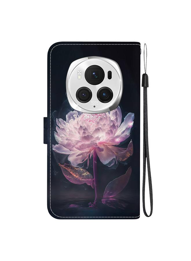 Green Tiger Case For Honor Magic6 Pro Crystal Texture Colored Drawing Leather Phone Case - Image 4