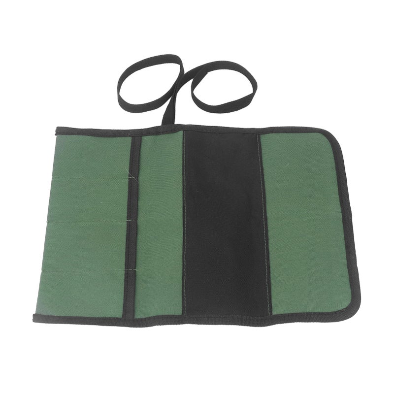 Chef Knife Roll Bag Canvas 4 Pocket Foldable Durable Knife Cultery Carrier for Home - Image 1