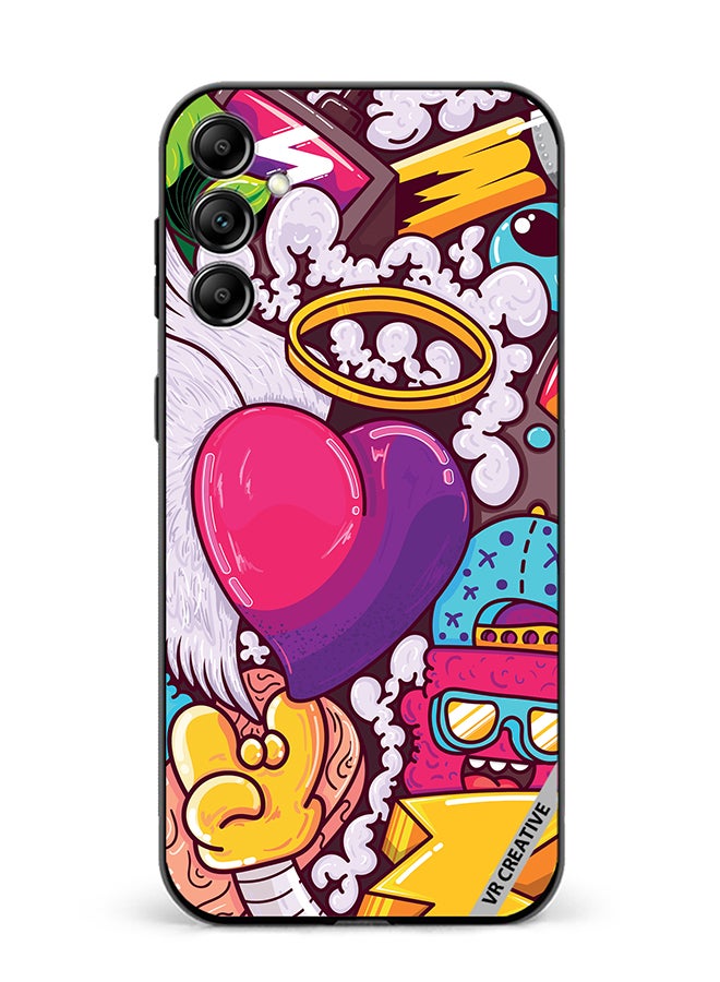 VR CREATIVE Protective Case Cover For Samsung Galaxy A55 Graphitti Design Multicolour - Image 1