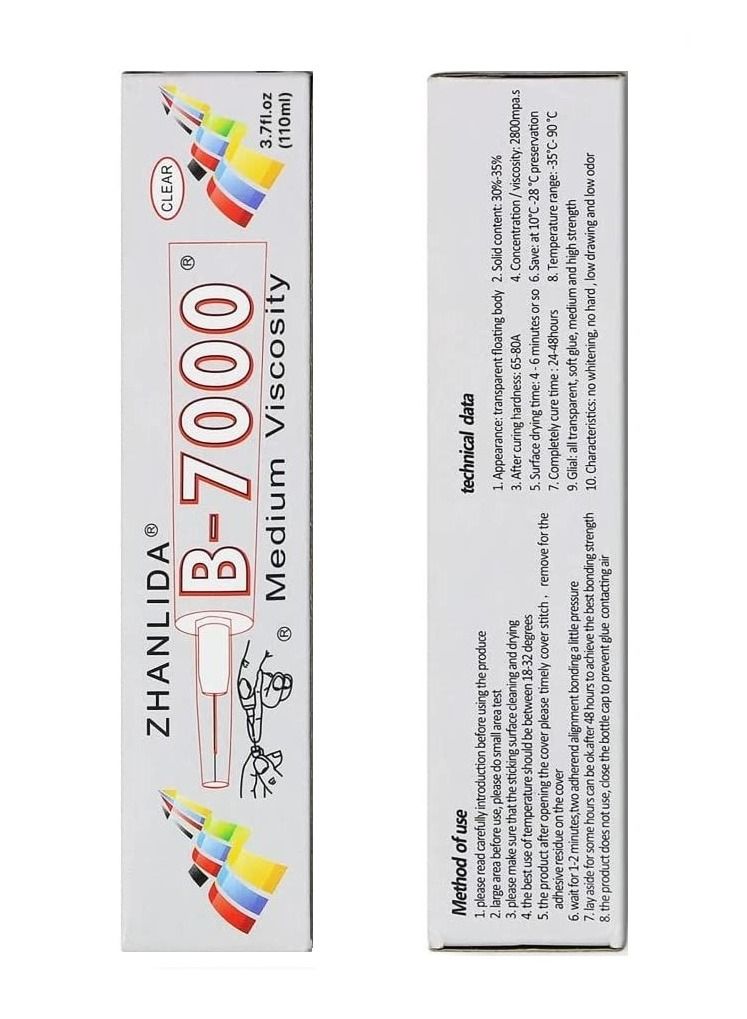 ZHANLIDA B-7000 Multifunctional Adhesive Glue for DIY Jewelry Making, Smartphone - Image 3