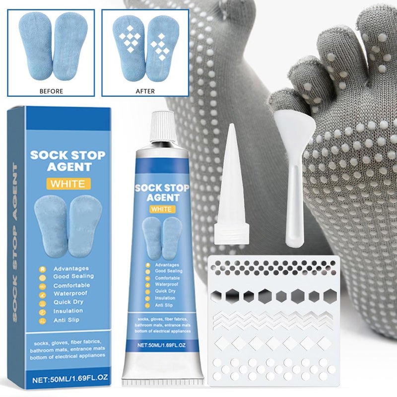 Jue-Fish Sock Anti-Slip Gel Set - Everyday Stockings, Shoe Heel Silicone Anti-Slip and Waterproof Gel Set - Image 2