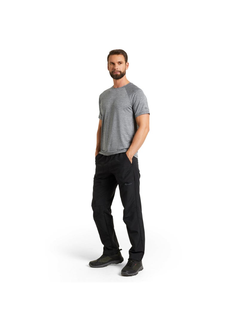 Outventure Men’s Dark Grey T-Shirt – Lightweight, Breathable Fabric, Classic Fit, Soft & Comfortable for Outdoor & Casual Wear - Image 3