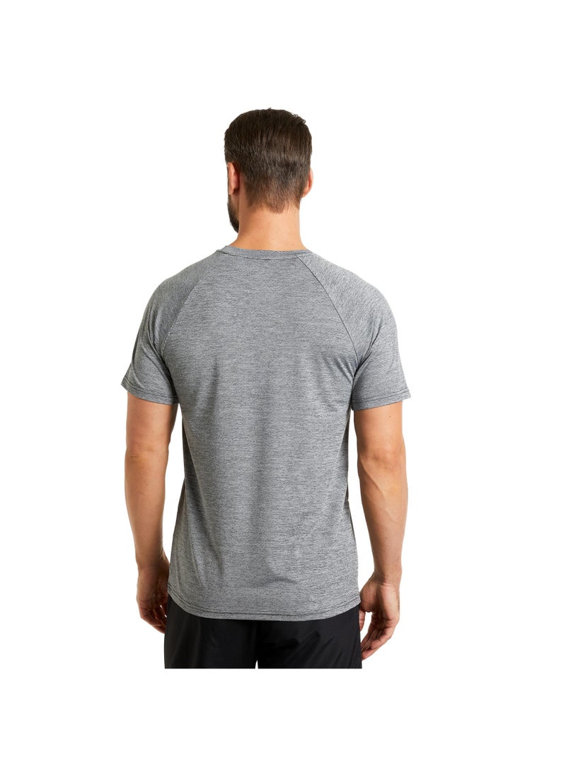 Outventure Men’s Dark Grey T-Shirt – Lightweight, Breathable Fabric, Classic Fit, Soft & Comfortable for Outdoor & Casual Wear - Image 2