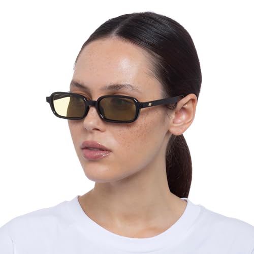 Le Specs Pilferer Sunglasses - Black Olive, Rectangle, Unisex, Contempory 90s Style - Image 5