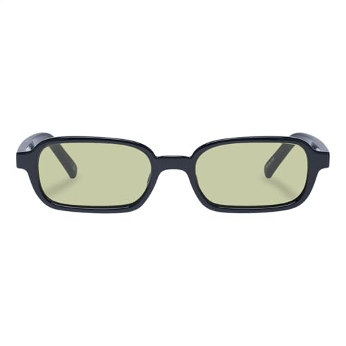 Le Specs Pilferer Sunglasses - Black Olive, Rectangle, Unisex, Contempory 90s Style - Image 3