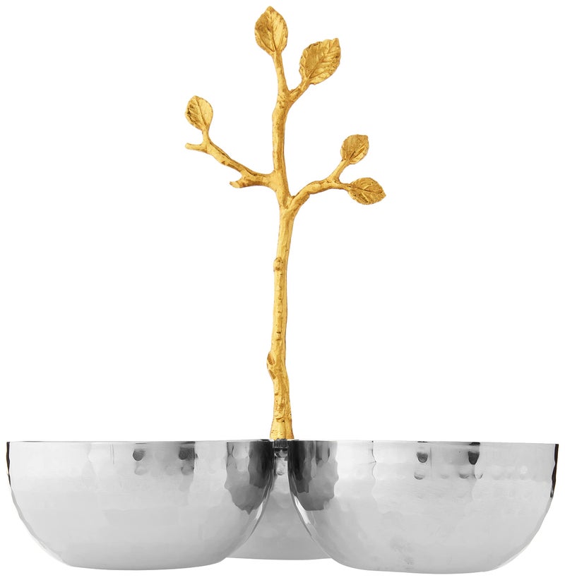 إليجانس سلطانية للتقديم بثلاثة أجزاء مصنوعة من الستانلس ستيل - Image 3