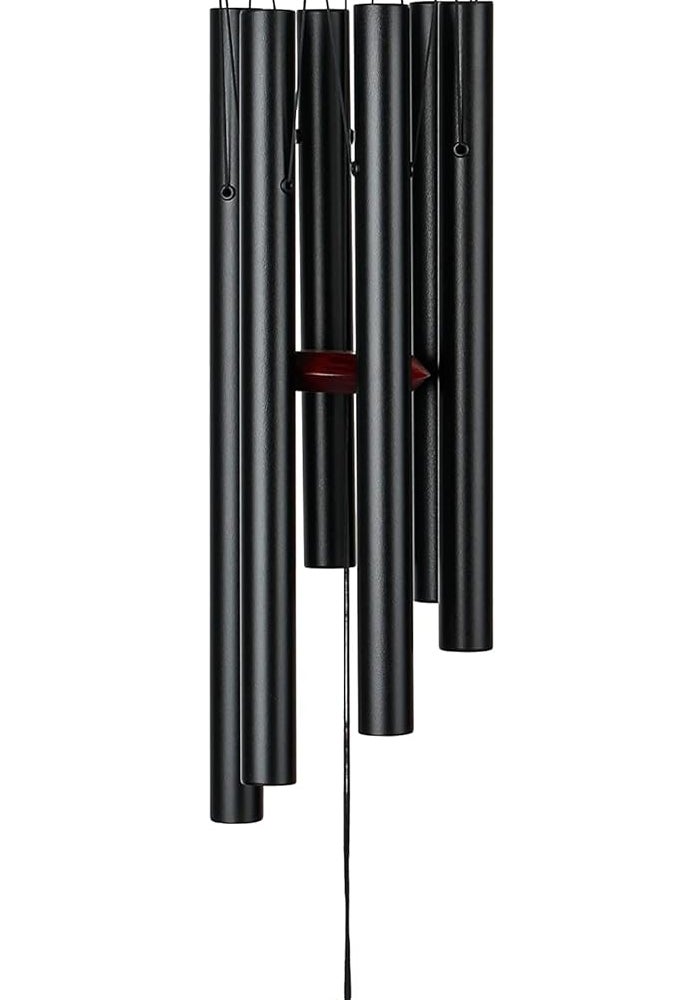 Woodstock Chimes Encore Collection Black of Pluto Windchime - Hand-Tuned Musical Chime - Image 1