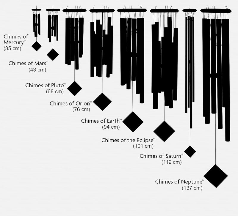 Woodstock Chimes Encore Collection Black of Pluto Windchime - Hand-Tuned Musical Chime - Image 5