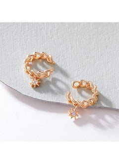 Mevecco Women Ear Cuff Earring Gold Non Pierced Ear Cartilage Clip on Wrap Hoop 14K Gold Filled Tiny Boho Beach Simple Minimalist Delicate Handmade Hypoallergenic Jewelry Gift-Sold as Single/Pair  - Image 4