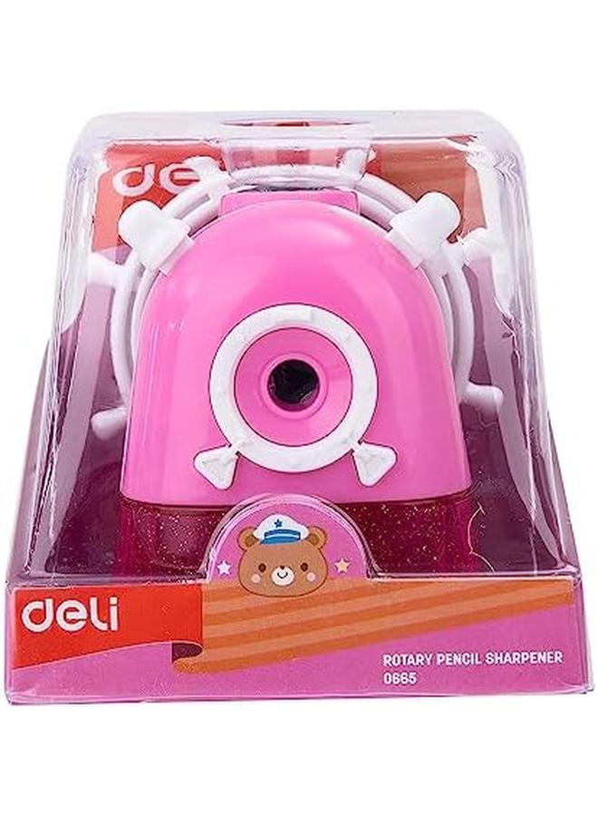 ديلي مبراة يدوية لقلم رصاص دوار للأطفال مقاس 112 مم × 103 مم × 98 مم - Image 2