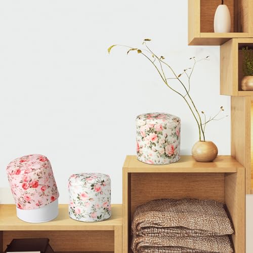 Hoolerry 6 Pcs Decorative Toilet Paper Roll Cover Fit regular Roll Within 4.3 x 5.1'' Reusable Felt Fabric Toilet Tissue Holder Tissue Paper Cover Wrap for women Bathroom Decor Hotel Gift(Rose) - Image 5