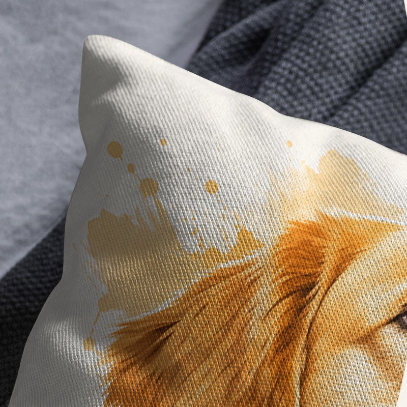Golden Retriever Print Decorative Throw Pillow Cover Soft Square Cushion Cover for Sofa Bed Living Room - Image 3