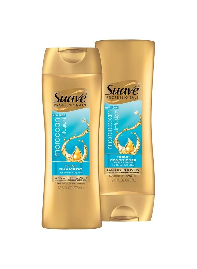 Suave شامبو محترفين اللمعان، infusion مغربي، 12.6 أونصة - Image 3