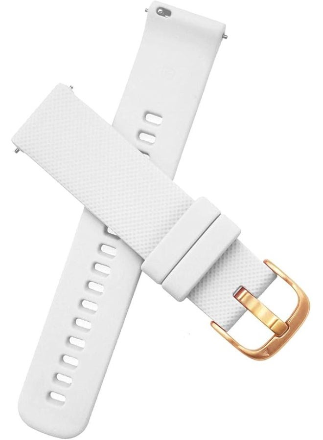 Abanen Silicone Watch Bands for Garmin Vivoactive 4S / Venu 2S / Venu 3S / Vivomove 3S, Soft Sport 18mm Quick Release Waterproof Replacement Wristband Strap for Garmin Forerunner 255s/265S - Image 4